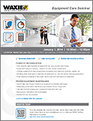 2014 Equipment Care Flyer