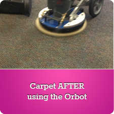 Carpet AFTER using the Orbot