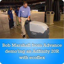 Bob Marshall from Advance demo'ing an Adfinity 20R with ecoflex