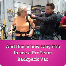 2013 Mesa ER ProTeam wCustomer Demo BackpackVac