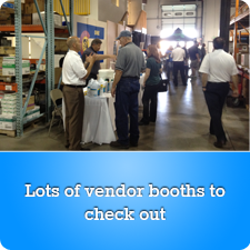Lots of vendor booths to check out at the grand opening