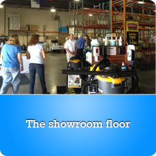 The showroom floor at the WAXIE Marketplace in Colorado Springs