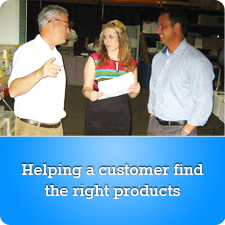 Helping a customer find the right products