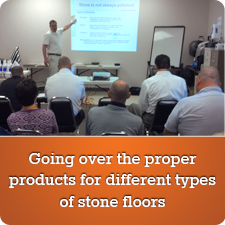 2013 Boise: Going over the proper products for different types of stone flooring materials