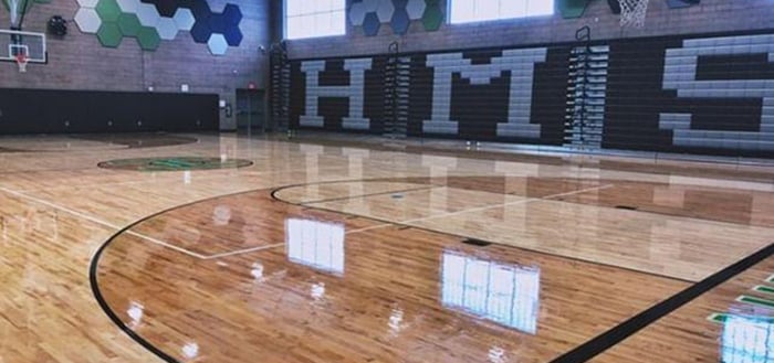 School gym wood online flooring