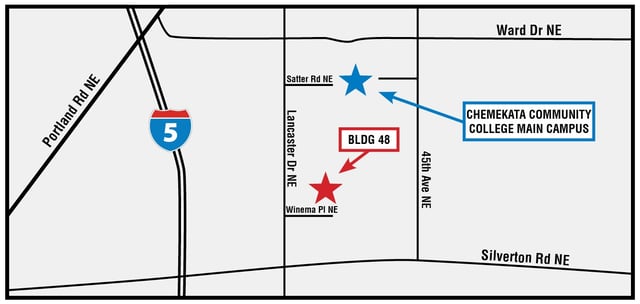 Chemeketa Community College Campus Map Map 0081